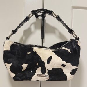 Silence + Noise Cow Print Shoulder Bag